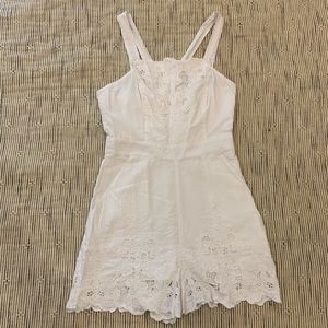 BGBG embroidered lace romper